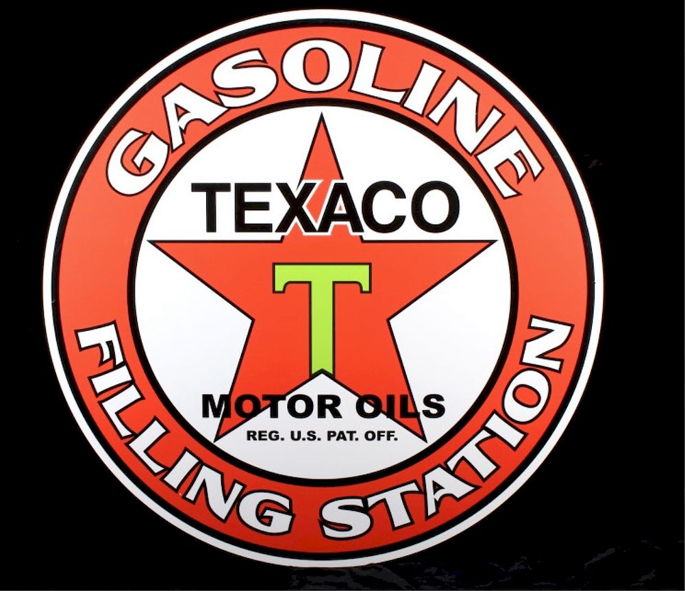 Appraisal: Texaco Motor Oil Advertisement Sign Featured in this lot we