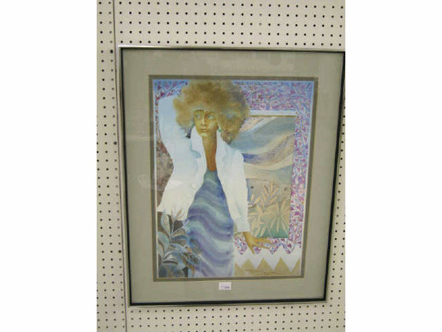 Appraisal: Pat Logges Original Artwork of a Lady