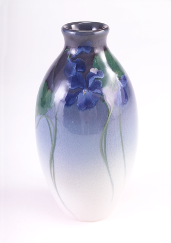 Appraisal: ROOKWOOD Iris glaze ovoid vase painted by Ed Diers with