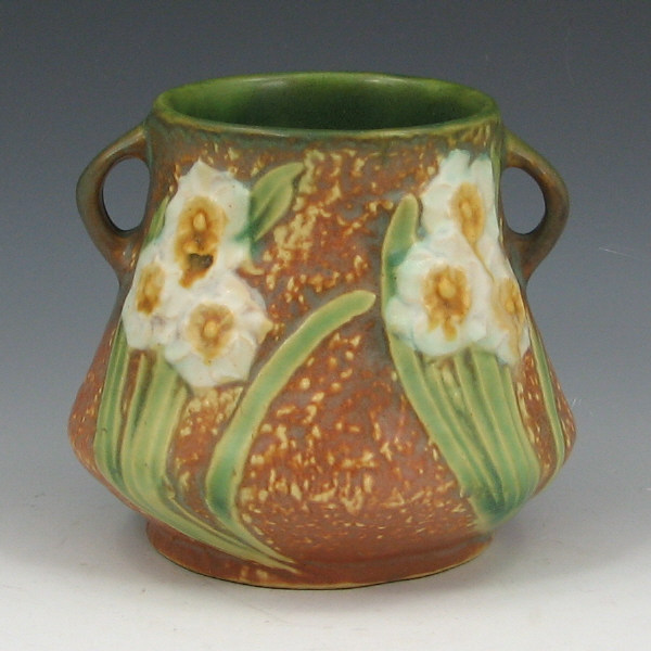 Appraisal: Roseville Jonquil - Vase - Mint Roseville Jonquil - handled