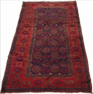 Appraisal: A Balutch Carpet Palace runner very broad dark blue and