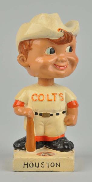 Appraisal: Houston Colts Composition Bobbin Head Circa - Marked Japan on