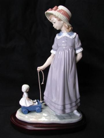 Appraisal: Lladro ''Pulling Doll's Carriage'' no box issue year retire year