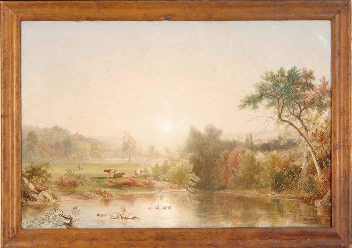 Appraisal: DEWITT CLINTON BOUTELLE American - VALLEY FARM Oil on canvas