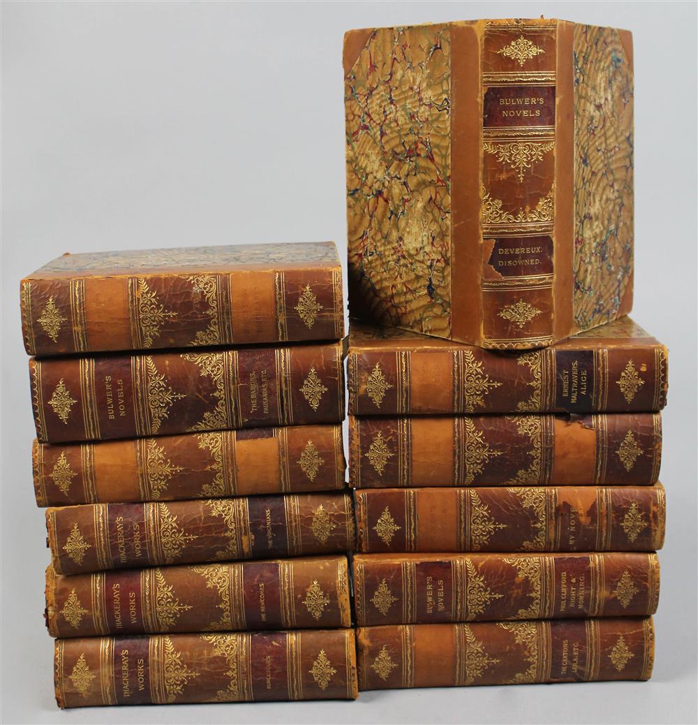 Appraisal: NINE VOLUMES BULWER'S NOVELS LORD LYTTON NEW YORK TOGETHER WITH