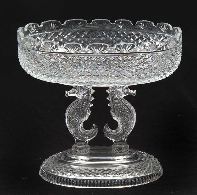 Appraisal: A LARGE WATERFORD GLASS CENTRE PIECE or Monteith on a