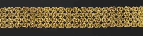 Appraisal: GOLD BRACELET G BELIN Yellow gold g Broad decorative bracelet