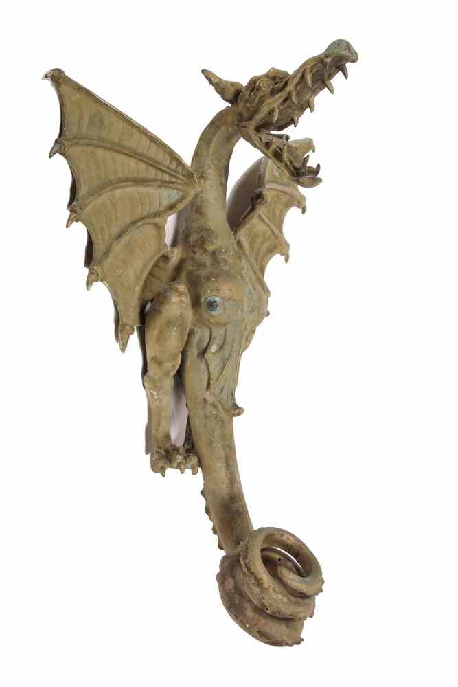 Appraisal: MONUMENTAL BRONZE SCONCE - Magnificent Belle Epoch Solid Bronze Winged