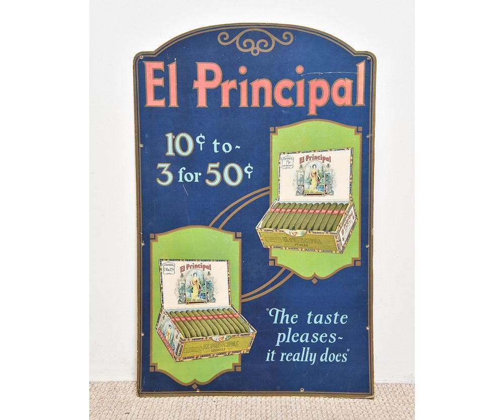 Appraisal: El Principal Advertizing Poster Colorful El Principal tabletop advertizing poster