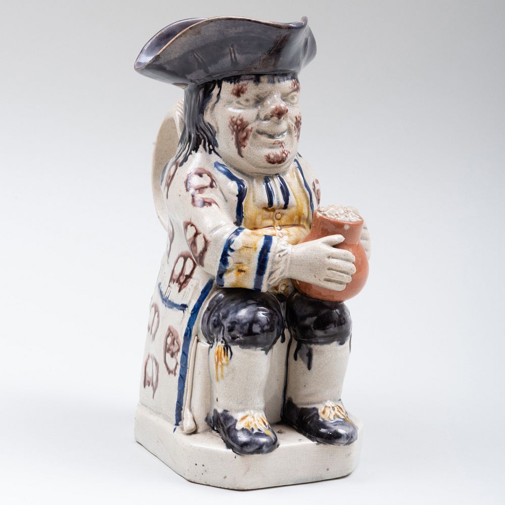 Appraisal: Staffordshire Toby Jug in high Sold Stair Galleries The Collection