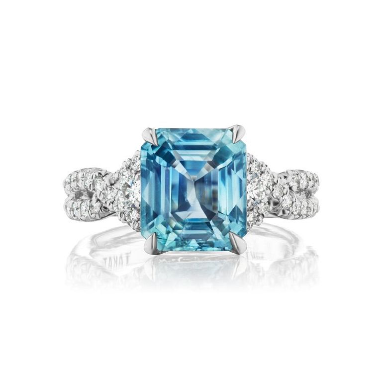 Appraisal: ICY BLUE UNHEATED BURMESE SAPPHIRE DIAMOND RING ICY BLUE UNHEATED