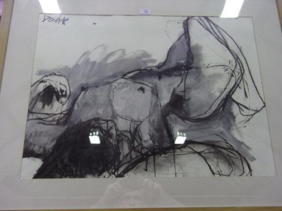 Appraisal: VALERIE DAVIDE British b Nude reclined signed upper left mixed