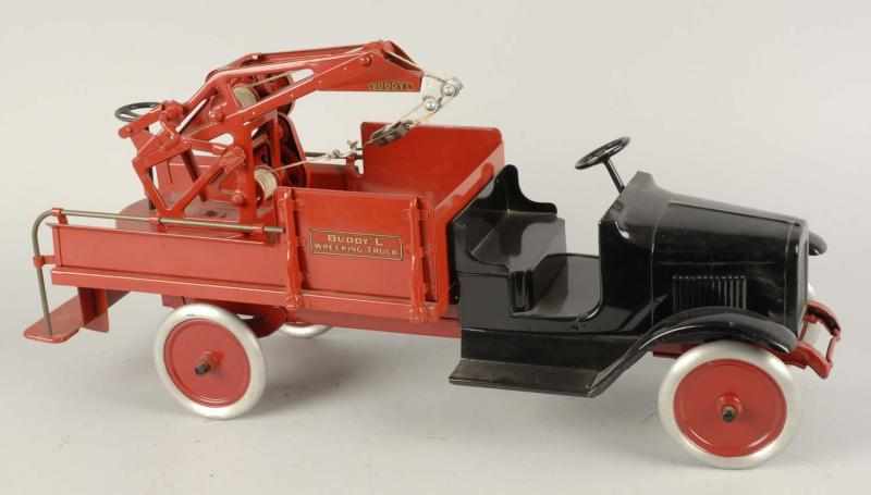 Appraisal: Pressed Steel Buddy L Wrecker Truck Description American Circa International