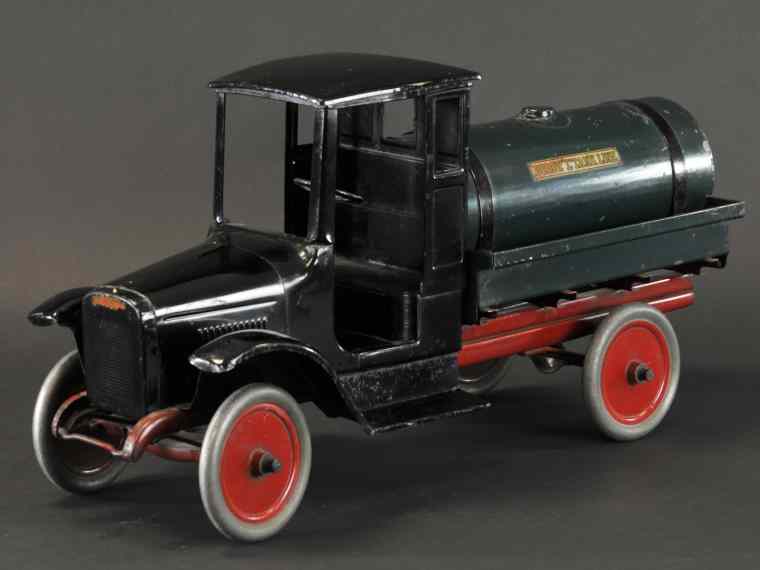 Appraisal: BUDDY 'L' TANK LINE Pressed steel doorless cab painted in