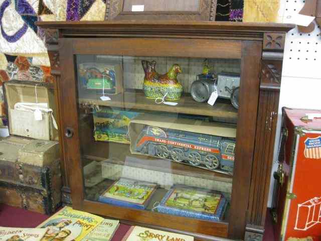 Appraisal: Victorian Cabinet Eastlake style glass in door '' x ''