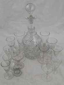 Appraisal: A collection of early drinking glasses including an th century