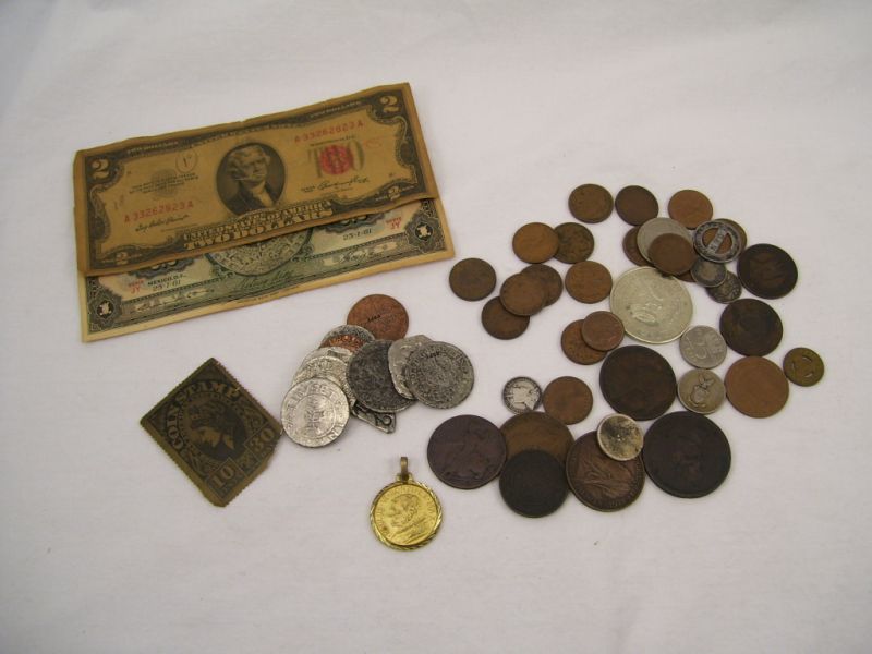 Appraisal: Foreign Coin Mixed Currency Lot Lot includes Mixed foreign coin