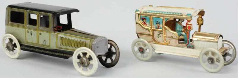 Appraisal: Lot of Tin Litho Automobile Penny Toys German Probably made