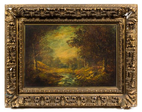 Appraisal: Sale Lot Hudson Mindell Kitchell American - Forest Landscape oil