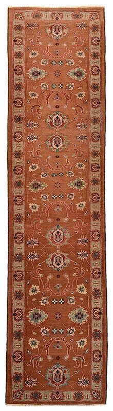 Appraisal: Turkish Runner th century tan field with blue boteh design