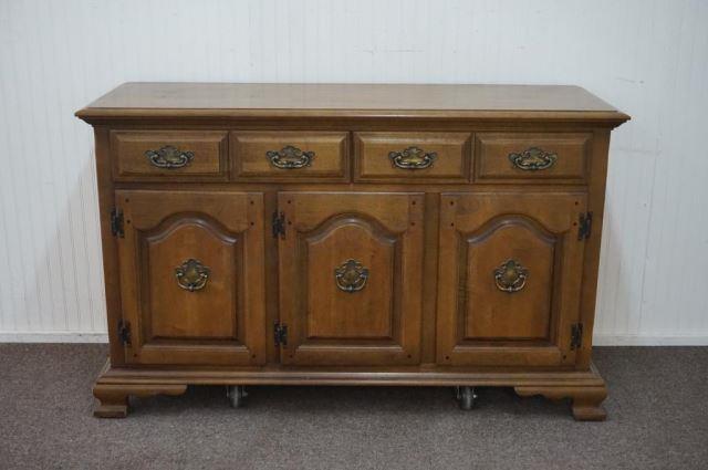 Appraisal: Keller Furniture Walnut Sideboard Server ca 's Produced by Keller