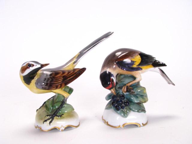 Appraisal: Two Rosenthal porcelain bird figures tallest is inches high