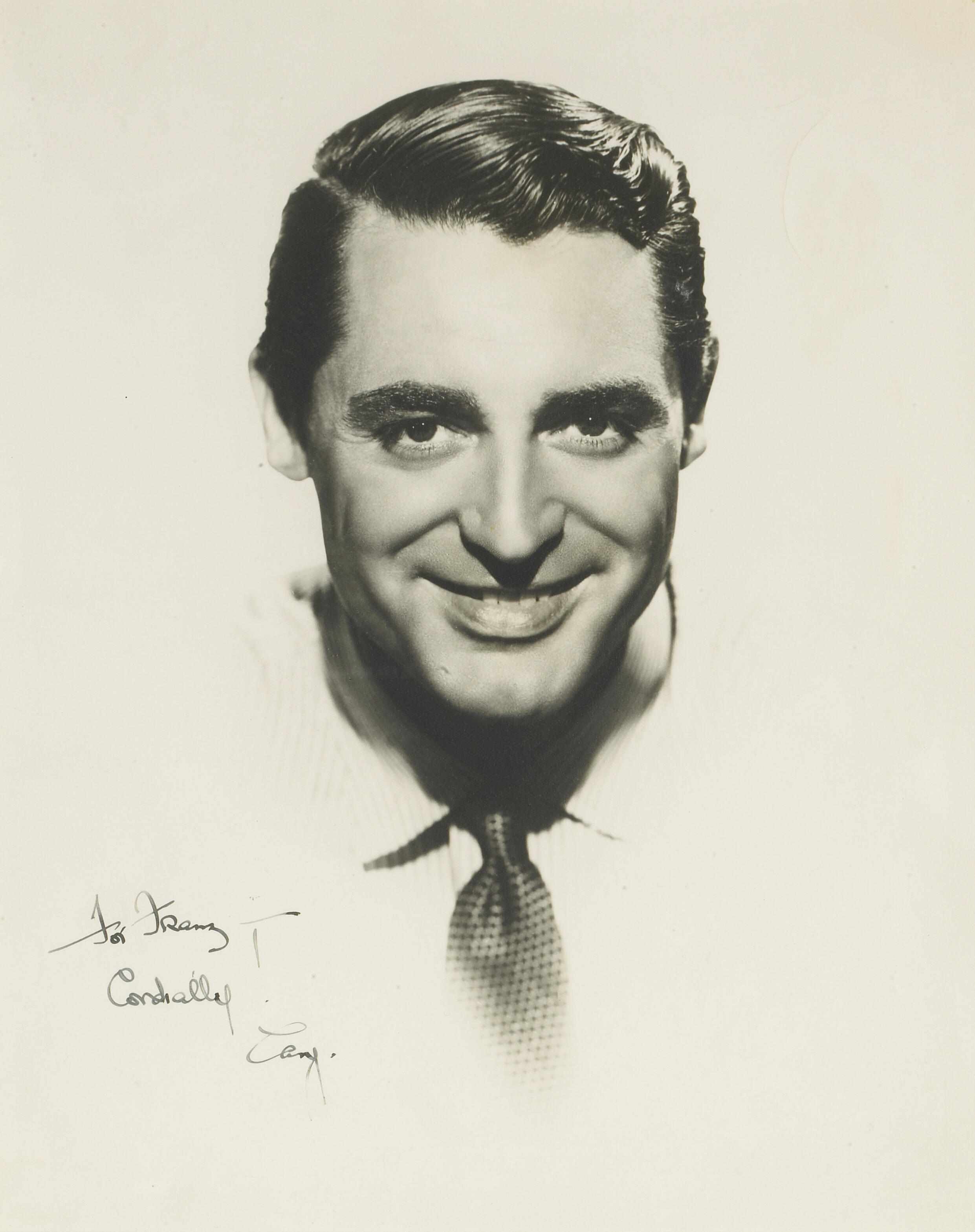 Appraisal: GRANT CARY Photograph Signed ''Cary'' and inscribed x inches n