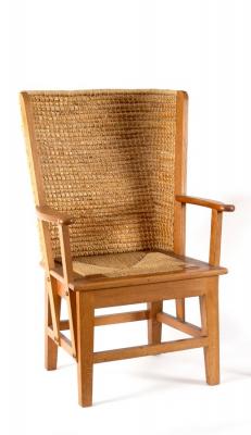 Appraisal: A th Century Orkney child's chair having a woven sea