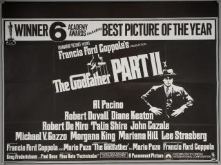 Appraisal: The Godfather Part II British Quad film poster starring Marlon