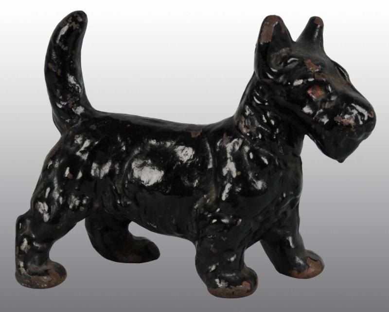 Appraisal: Cast Iron Standing Scottie Doorstop Description Made by National Foundry