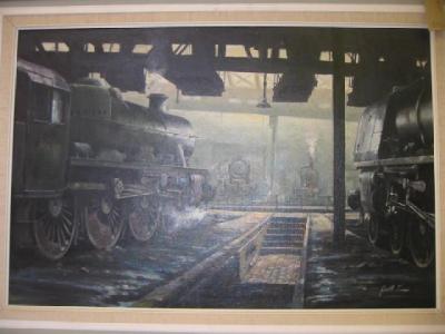 Appraisal: Geoff Shaw oil painting Holbeck M P D signed x