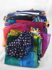 Appraisal: A quantity of about thirty silk and other scarves