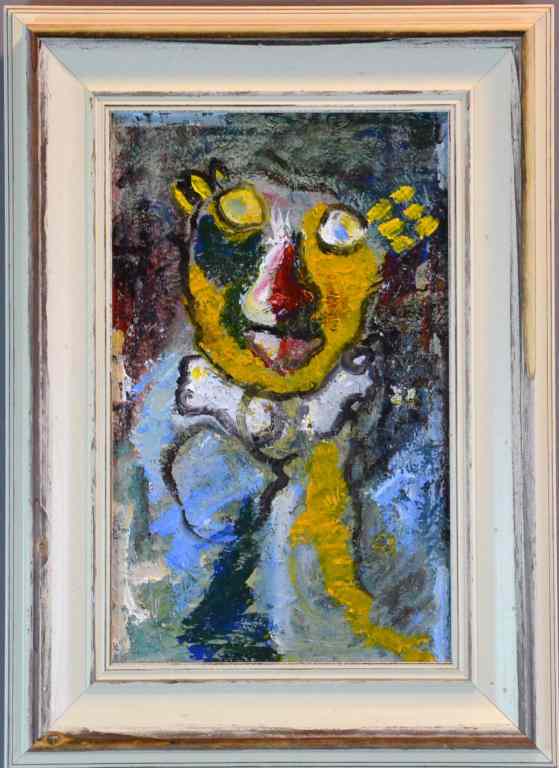 Appraisal: Style Of Karel Appel Oil Painting On CanvasTitled ''Sun Powers