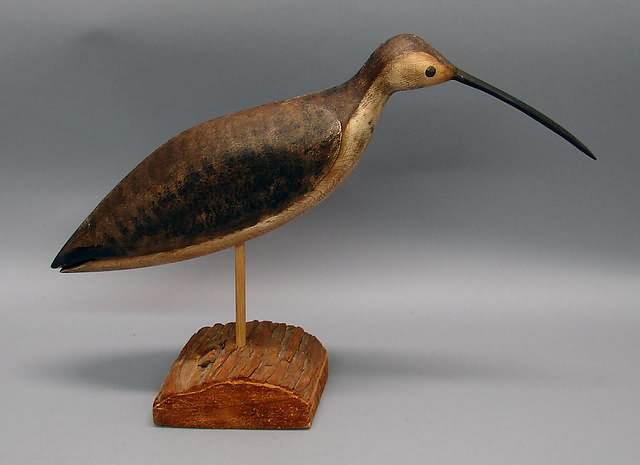 Appraisal: Curlew stick-up decoy in original paint good condition marked C