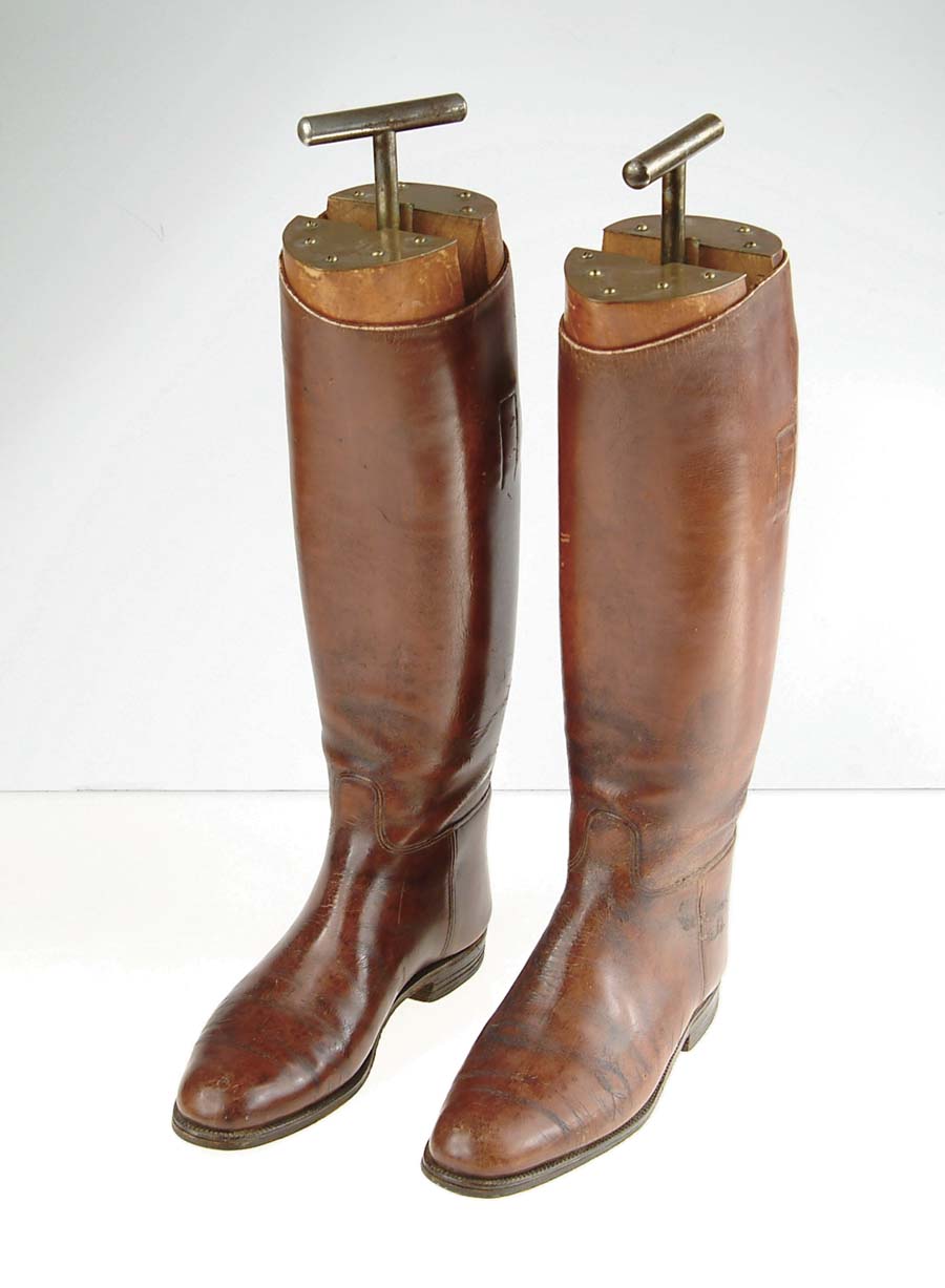 Appraisal: PAIR OF WWI ERA HIGH TOP BOOTS English made brown