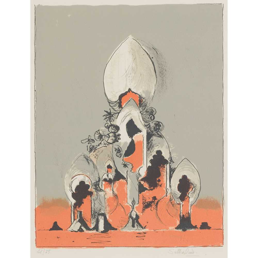 Appraisal: GRAHAM SUTHERLAND O M BRITISH - THE CATHEDRAL TASSI Lithograph