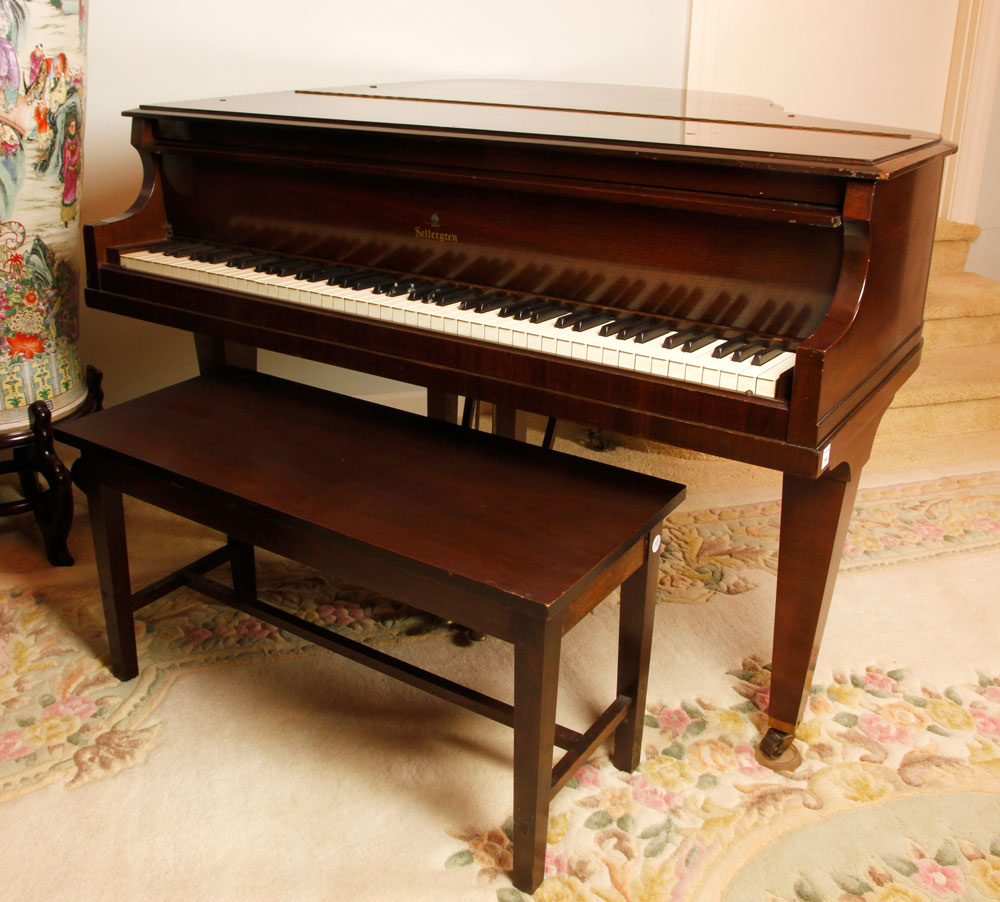 Appraisal: - Settergren Baby Grand Piano Settergren baby grand piano with