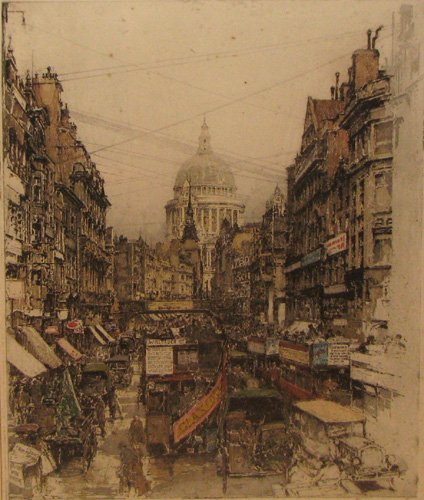 Appraisal: Artist Kasimir Luigi Austrian Hungarian - Title London Fleet Street