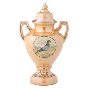 Appraisal: A World's Fair Racing Pigeon Trophy from Liverpool Ohio Circa