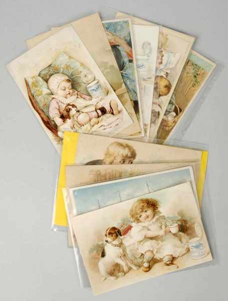 Appraisal: Lot of Early Borden's Trade Cards Description Most are s