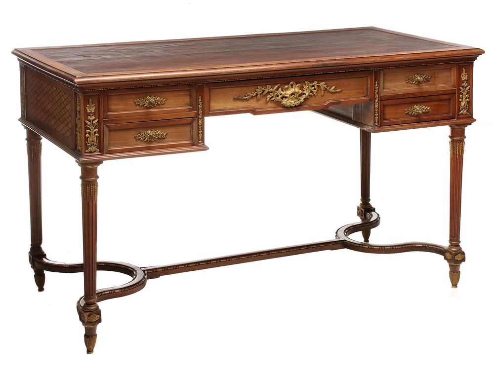 Appraisal: AN EARLY TH C LOUIS XVI STYLE ORMOLU MOUNTED DESK