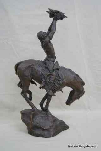 Appraisal: McCain Bronze Sculpture Pray to the Healing SpiritIs an original