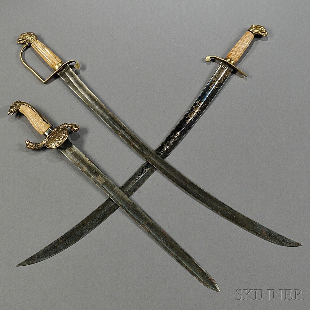 Appraisal: Three Eagle-pommel Swords c early to mid- th century a