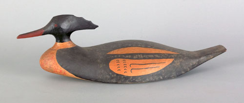 Appraisal: Orran Hiltz Indian Point Nova Scotia merganser decoy ca l