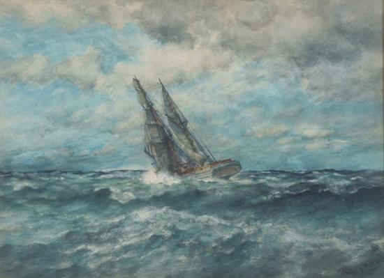 Appraisal: ROBERT B HOPKIN American - MARINE SEASCAPE signed lower right