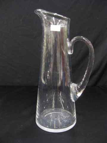 Appraisal: Baccarat Crystal Tall Pitcher '' signed excellent