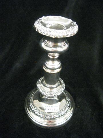 Appraisal: Sheffield Silverplate Telescope Candlestick circa