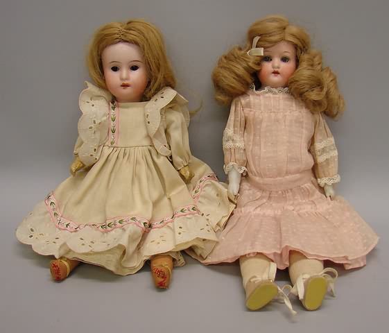 Appraisal: Pair of dolls DEP R A Brown sleep eyes open