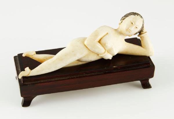 Appraisal: - Chinese Doctor's Doll Chinese doctor's doll ivory on wooden