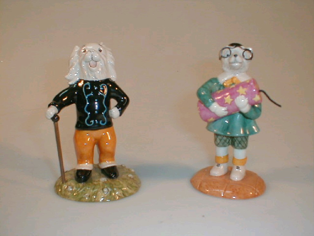 Appraisal: Two Royal Doulton Rupert Figures and Bingo's Judge Firework RB